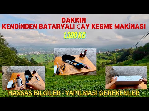 Dakkin Kablosuz Çay Toplama Makinesi