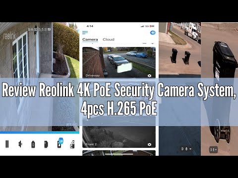 Review Reolink 4K PoE Security Camera System, 4pcs H.265 PoE IP Wired Turret 4K Cameras with Person