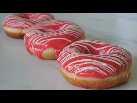Recette Donuts fourrés à la confiture de framboise