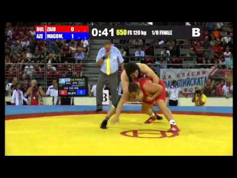 WWJC2013 / Ali Magomedabirov - Dilyaver Zaid (BUL) - FS 120 kg - 1/8 final