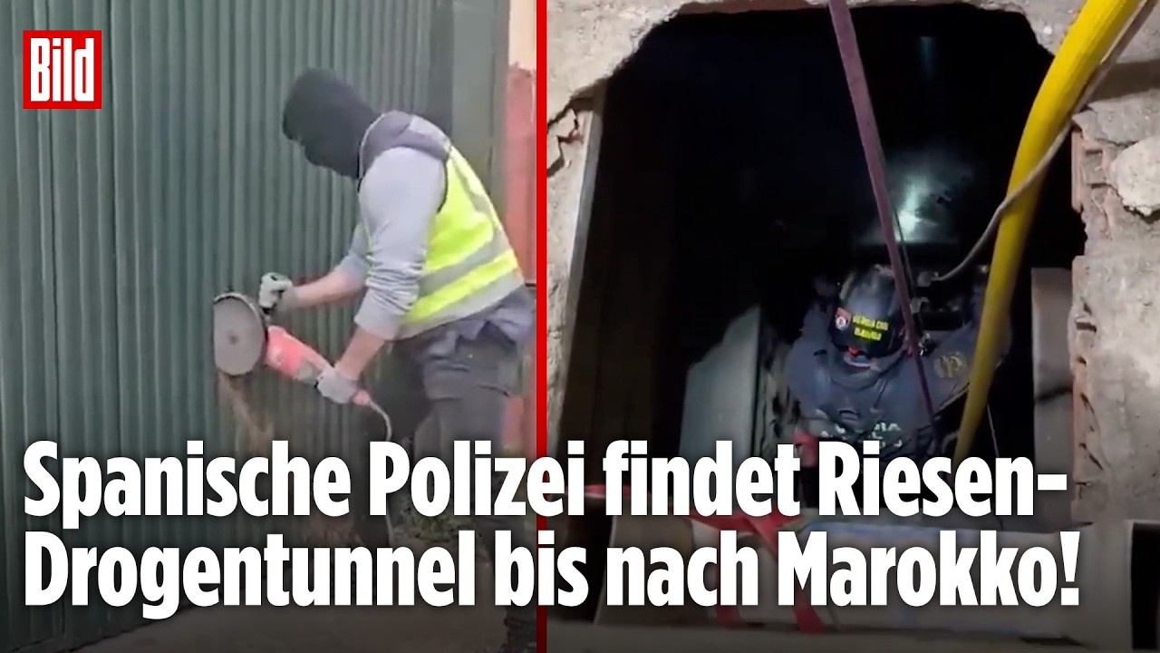 MEGA-SCHMUGGEL: Spanische Polizei hebt Drogentunnel nach Marokko aus!