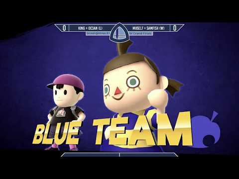 Sm4sh@Mines 81 - CL|King + OC3an [L] Vs. NS|Miiself + HLG|SAMFISH [W] - Doubles Grand Finals