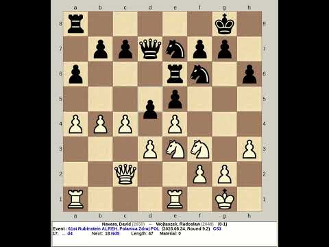 Navara, David vs Wojtaszek, Radoslaw | 61st Rubinstein ALREH Chess 2025, Polanica Zdroj Poland