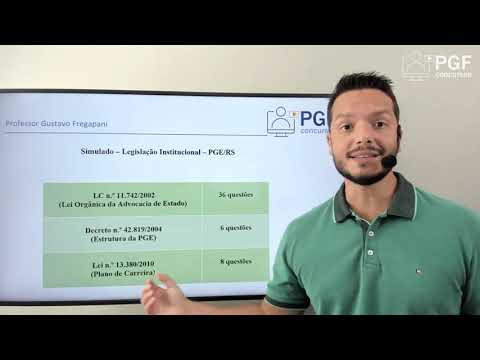 Simulado - PGE-RS -  Legislação Institucional