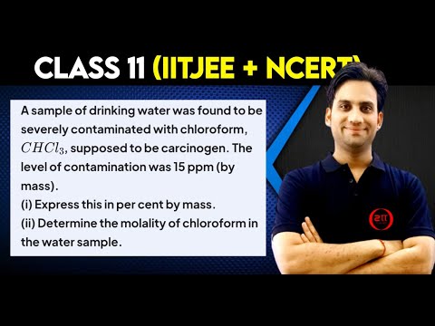 A sample of drinking water was found to be severely contaminated with chloroform, CHCl₃, supposed