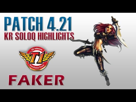 SKT T1 Faker - Katarina vs Lulu - KR SoloQ Highlights