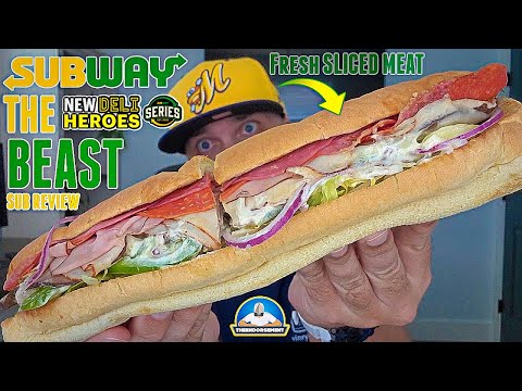 Subway® The BEAST Sub Review! 🚇 | Deli Heroes Menu | Subway® Slicing Their Meat? | theendorsement