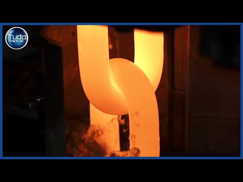 How Forged Steel Chain is Made - Amazing Giant Chain Manufacturing Process