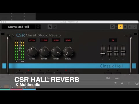 IK Multimedia - CSR Hall Reverb - Sound Demo No Talking