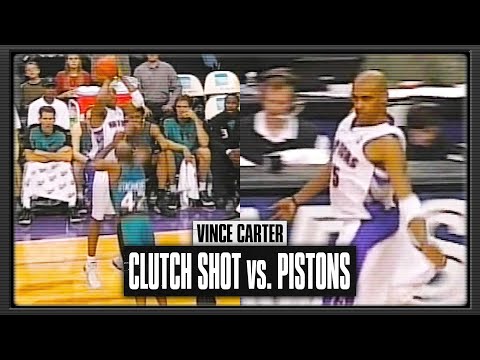 Vince Carter CLUTCH Shot vs. the Pistons | April 17th 2001