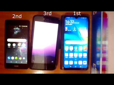 HUAWEI P8lite vs. Motorola Moto C vs. HUAWEI P30 lite Boot Up and Shutdown Time Test