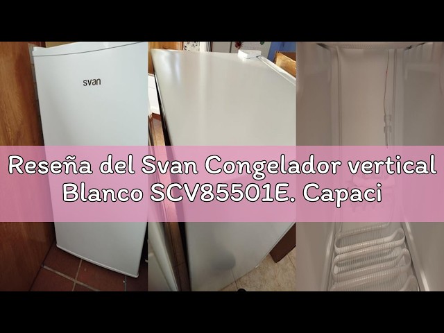 Vídeo relacionado con SVAN Frigorífico Refrigerador Blanco SR84501E. Capacidad 88 Litros, Puerta Reversible, Bajo Nivel Sonoro, Eficiencia Energética Clase E