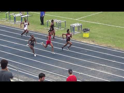Escambia Gator Invitational - Girl's 100 Meter Dash- Prelims Heat 3 - 2/23/2019