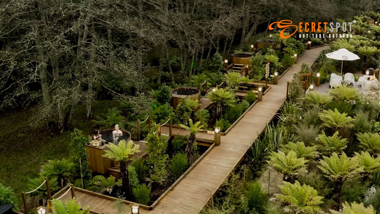 Catch a glimpse of Secret Spot Hot Tubs.