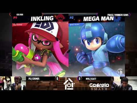 CEO 2019 SSBU - PG| Cosmos(Inkling) Vs. MVG| ScAtt(Megaman) Smash Ultimate Top 48 Qualifier