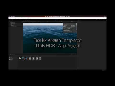 Unity 2022.2+ HDRP Custom Template w/ Water System + RTX + DLSS