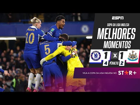 Gols e lances de Chelsea x Newcastle United
