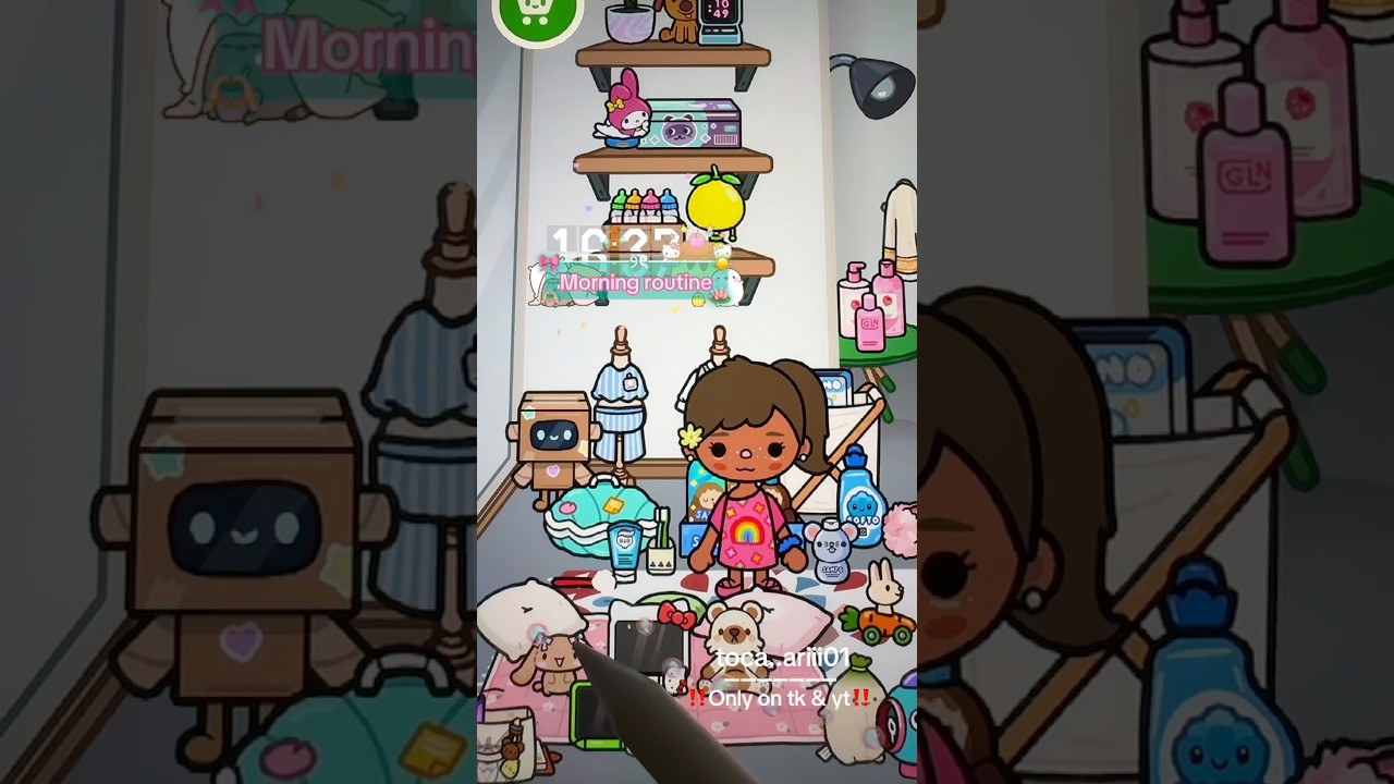 𝐌𝐨𝐫𝐧𝐢𝐧𝐠 𝐫𝐨𝐮𝐭𝐢𝐧𝐞! #fypシ #tocaboca #toca #tocalifeworld #tocaroleplay #aesthetic #cute