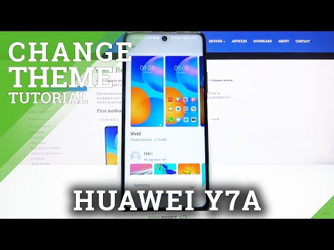 How to Change Device Theme on HUAWEI Y7A – Set Device Theme