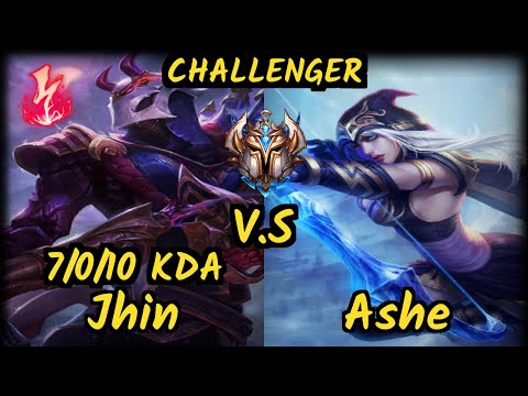 C9 Sneaky (JHIN) vs ASHE - 7/0/10 KDA BOTTOM ADC CHALLENGER GAMEPLAY - NA