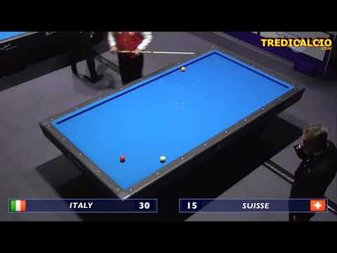 ITALIA  (Quarta) vs SVIZZERA  15° Campionato Europeo Biliardo a Squadre 2019@TREDICALCIO