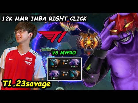 T1 23savage Faceless Void IMBA Right Click Outplay vs mypro Dota 2 pro Gameplay
