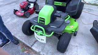 (TSC) TRACTOR SUPPLY COMPANY NOW HAS ELECTRIC  RIDING/ZERO TURN / GREENWORKS MOWERS FRO 4 THOUSAND