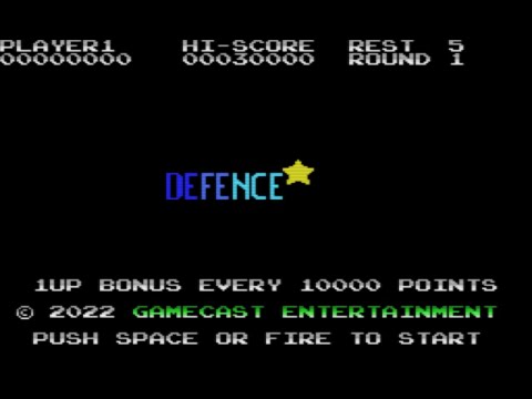 Defence (2022, MSX, GameCast Entertainment)