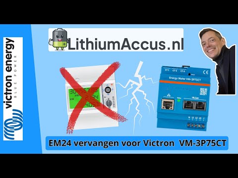 Victron VM-3p75ct energiemeter plaatsen EM24 vervangen