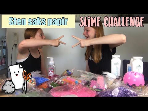 STEN SAKS PAPIR SLIME CHALLENGE!!!