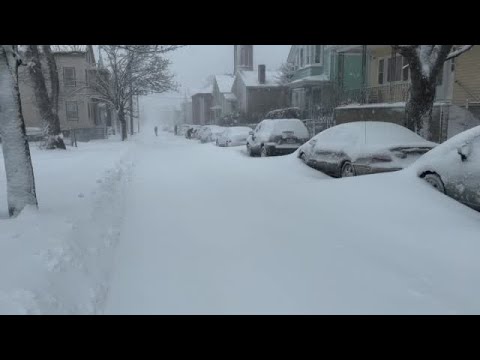 Digging out of snow in New Bedford from Ethan Lopez