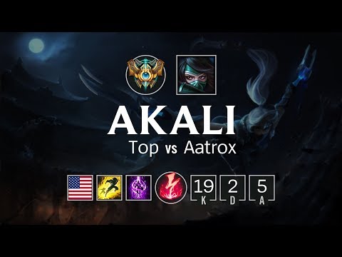 Akali Top vs Aatrox - NA Challenger Patch 8.14