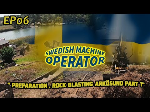 Preparation, rock blasting Arkösund Sweden PART 1