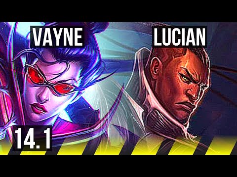 VAYNE & Rell vs LUCIAN & Milio (ADC) | Godlike | NA Grandmaster | 14.1