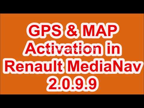 #Activation of #GPS & #MAP in #Renault #MediaNav #2.0.9.9
