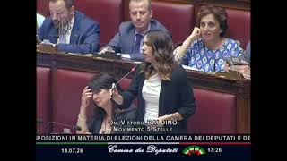 BALDINO ATTACCA SULLA LEGGE ELETTORALE: "VOLETE SOLO RENDERE PIÙ FORTE E POTENTE CHI GOVERNA ORA"
