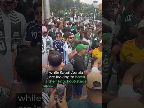 Fans flood Atlanta streets before Spain-Saudi Arabia match