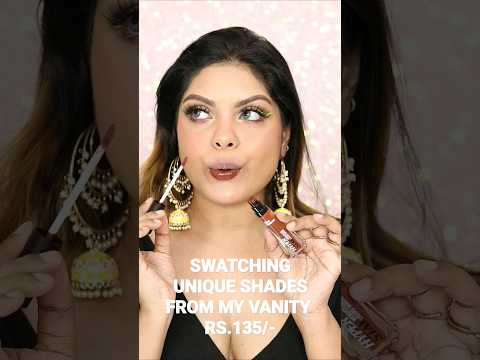 Swatching Unique Shades from my vanity Part 02 #ashortaday