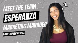 Watch video: Meet the Team - Esperanza Marketing Manager