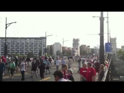 Ruska k...!!!! Okrzyki na Moście Poniatowskiego