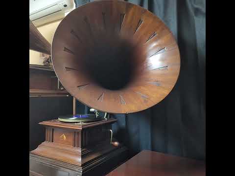 Edith day（エディス・ディ）♪Irene♪ 1920年 78rpm. HMV style 6 Gramophone.