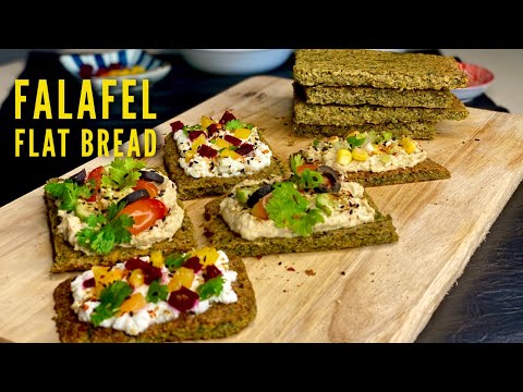 Falafel Flat Bread | Amazing Vegan Flatbread Recipe | Meghna's Food Magic