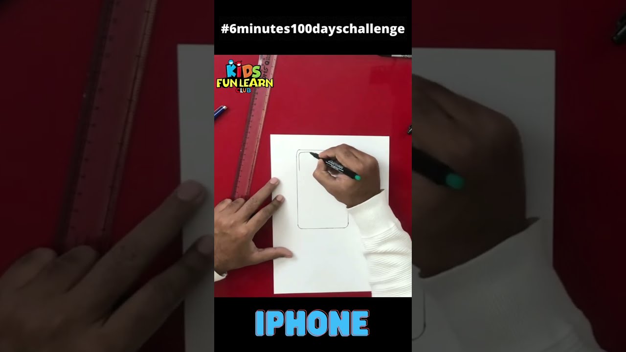 How to draw iphone #shorts