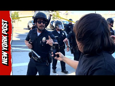 Students Clash With LAPD in Riot Gear as Anti-ICE Walkout Erupts Across LA
