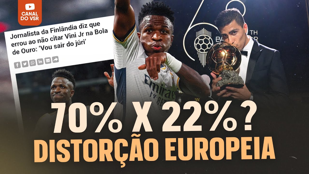 VOTOS EUROPEUS TIRARAM A BOLA DE OURO DE VINI JR.