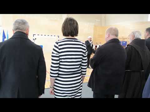 Himna Republike Hrvatske - Joso Butorac - otvorenje školske sportske dvorane