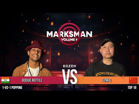 Boogie Reptile 🇮🇳 vs Funk Q 🇨🇳 | Popping 1v1 Top16 | Marksman Vol. 6 2025 Singapore | RPProds