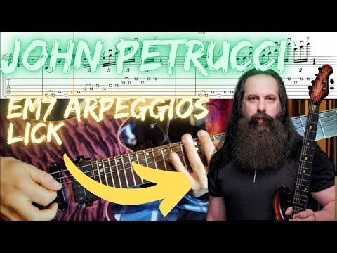 John Petrucci - Guitar Lick Lesson (Legato & Alternate Picking, Slow Version & Tabs)