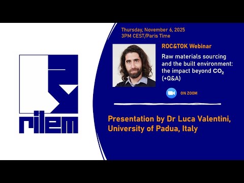 Raw materials sourcing and the built environment: the impact beyond CO2 by Dr Luca Valentini