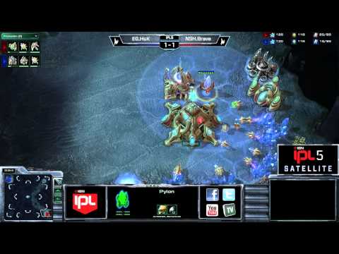 EG.HuK vs NSH.Brave Game 3 - IPL5 Asia Satellite Ro32 - StarCraft 2
